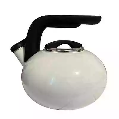 KitchenAid Whistling Tea Kettle White Enamel 2 Quart • $20