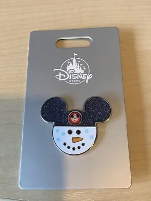 Disney Parks Snowman Mickey Hat Mickey Head Icon Christmas Holiday Pin • $15.16