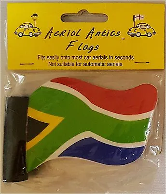 South Africa Rainbow Nation World Cup Flag Car Aerial Topper Bargain Inc UK P&P • £4.99