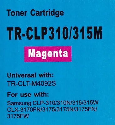 Clp-310 Magenta Toner Compatible For Samsung Clp-310nclp-315clx3170fnclx3175 • £22.20