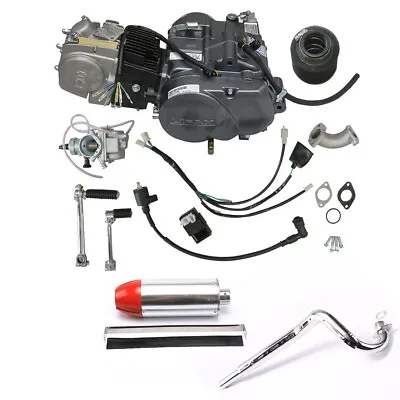 Lifan 140cc Engine Motor Exhaust Pipe Muffler CRF50 CT110 Z50R Pit Pro Dirt Bike • $559.25