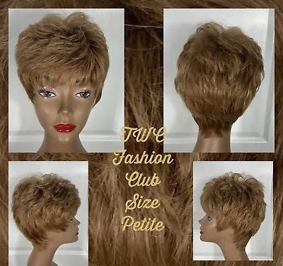 TWC Fashion Club Wig Size Petite Auburn Short Layered Shampooed/Conditioned 2-6 • $18.99