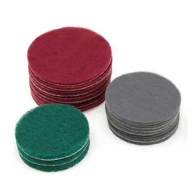 125/150mm Scotchbrite Sanding Discs Hook & Loop Abrasive Finishing Cleaning Pads • £13.44