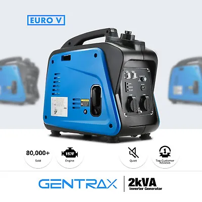 NEW GenTrax Inverter Generator 2KW Max 1.7KW Rated Pure Sine Portable Camping • $549