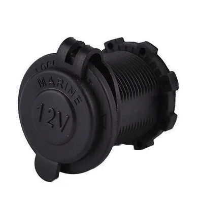12V Accessory Power Socket Motorcycle Quad Boat Camper Marine Quality Waterproof • £5.27