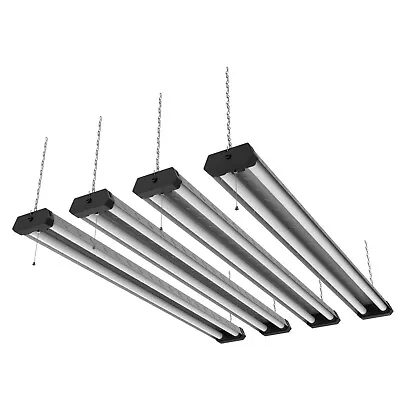 4-PACK 4' LED Shop Light Heavy Duty Linkable Fixture 5500lm Bright White Garage • $99.99