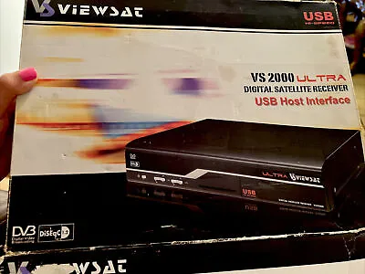 $14 • Buy Viewsat VS2000 Ultra Digital Satellite Receiver FTA, USB Host Interface, Manual