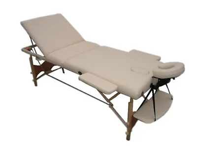 £89.99 • Buy Massage Bed Table Couch Portable 3 Way White Adjustable Folding Therapy Beauty