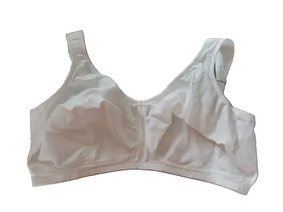 Anita Top Comfort Jana White Non-Wired 80% Cotton Full Cup Bras 46-52/DEF Cups • £39.99