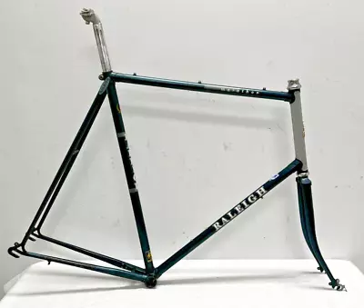 Vintage 1986 Raleigh Marathon 67cm C-C Reynolds 575 SL CrMo Road Frame Fork • $159.95