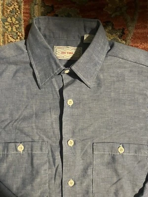 $25 • Buy Vintage Big Yank Chambray Shirt Mens Small