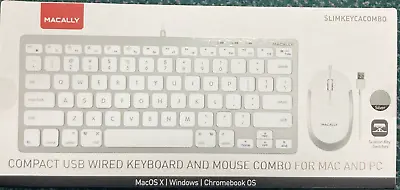 £19.99 • Buy Macally Keyboard And Mouse Wired Combo (MAC OS. WINDOWS) New And Sealed