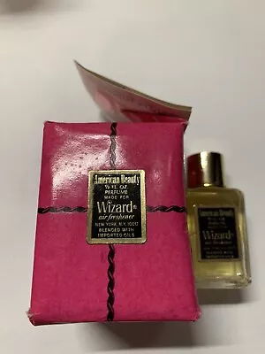 NEW Vintage Wizard Air Freshener Perfume W/ Gift Box American Beauty .5 Oz. • $29.99