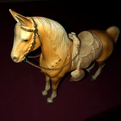Vintage Early Breyer Palomino Western Horse W/ Saddle #57 • $19.99