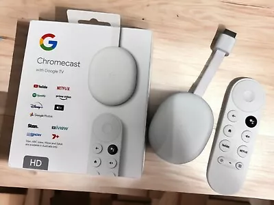 Google Chromecast With Google TV HD (Faulty Remote) • $38.88