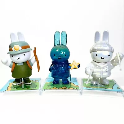 Miffy Adventure Series Kingbee Art Toys Mini Figure Set Of 3 RARE • $95
