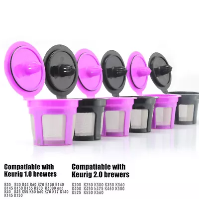 3/6x Reusable K-Cup Coffee Capsules Filter For 2.0&1.0 Brewers K-Cafe K-Latte US • $6.99