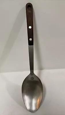 Vtg FLINT STAINLESS Arrowhead Kitchen Utensil Serving Basting Spoon -11.5 - USA • $12.99