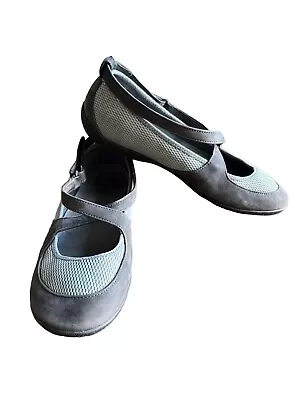 Patagonia Mary Jane Ballet Flat Shoes Straps Women’s Flats Teal Blue Grey • $20