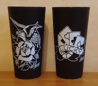 2 Sailor Jerry Spiced Rum Black Plastic Tumblers Cups New Unused #3 • £3.90