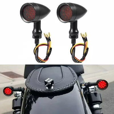 For Harley Sportster XL 1200 883 Motorcycle LED Turn Signal Blinker Brake Lights • $21.09