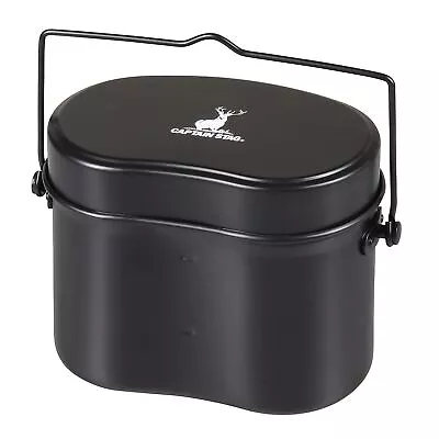 CAPTAIN STAG Mestin Rinkan Round Military Style Hango 4 Cup Cooker M-5545/M-5546 • $32.34