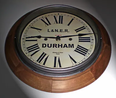 LNER London & North Eastern Railway Style Durham Station / Waiting Room Clock • £65