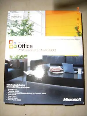 Microsoft Office Professional 2003Sealed Retail Box269-06738WordExcelAccess • $170