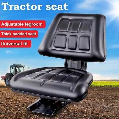 Tractor Seat Forklift Seat Excavator Adjust Universal Suspension Backrest Chair • $113.99