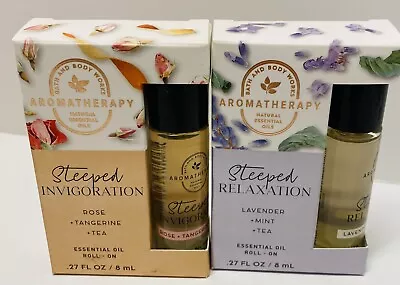 Bath And Body Works Essential Oil Roll On Steeped Relaxation & Invigoration 2 Pk • $16.20