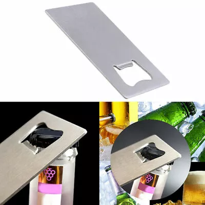 Credit Card Bottle Opener Beer Bottle Stainless Steel Blade Tool Gift Bar Home • $6.91