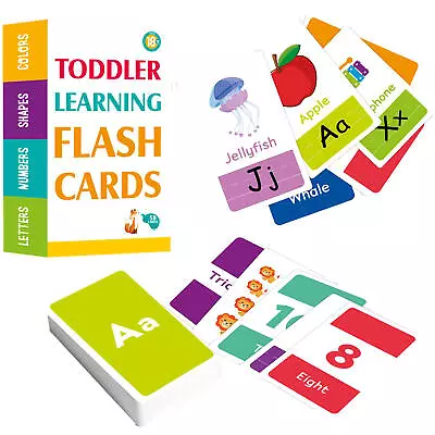 Toddler Flash Cards 58PCS Fun Interactive Flashcards For ABC Letters Improved • $10.09