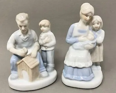 Vintage Parent & Child Porcelain Figurines K's Collection Father Son Mom Baby • $18