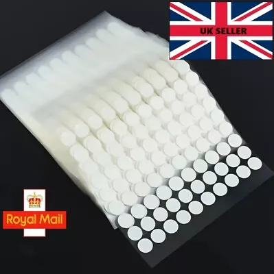 100 Adhesive Dots - Strong Double-Sided Multi Use Clear Dots - UK STOCK! • £1.75