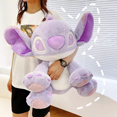 Lilo Stitch Purple Plush Doll Toys Kawaii Soft Stuffed Cartoon Doll Stuffed Gift • £9.99