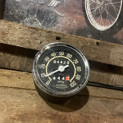 Harley Davidson Vintage Aermacchi Speedo Speedometer Veglia Borletti 100 MPH • $49.89