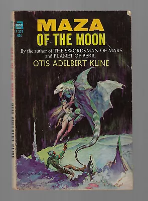 MAZA Of The MOON By Otis A. Kline - FRANK FRAZETTA Cover ACE F-321 PB Book GOOD • $7.99