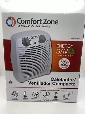 Comfort Zone CZ45E Personal Heater - 1500W Space Heater W/Adjustable Thermostat • $19.97