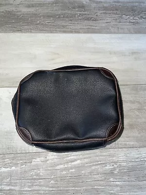 Mulholland Brothers Leather Toiletry Travel Bag Pouch Black Brown Dopp Kit • $105