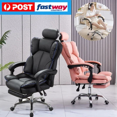 $89.99 • Buy Executive Office Chair Computer Desk Chair Leather Swivel Recliner Gaming Chair