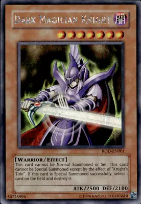 DARK MAGICIAN KNIGHT ROD-EN001 SECRET PRISMATIC RARE LP COND YuGiOh • £7.99