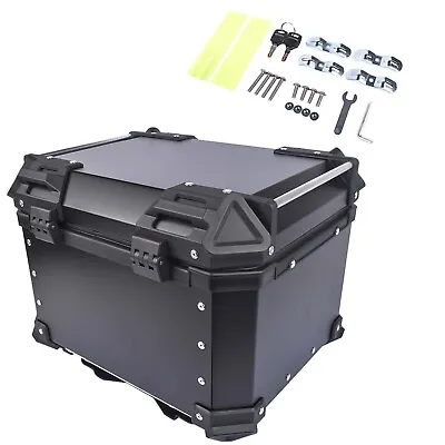 45L Black Motorcycle Top Case Tail Box Waterproof Luggage Scooter Trunk Storage • $113.60