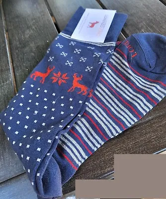 Lorenzo Uomo Christmas Holiday Socks Size 10-13 • $9.99