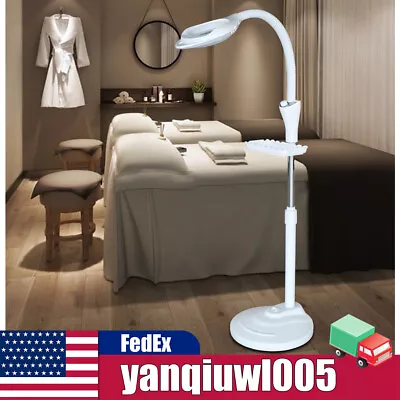 16X Magnifying Floor Stand Lamp Light Magnifier LED Tattoo Beauty Salon Lighting • $33.25