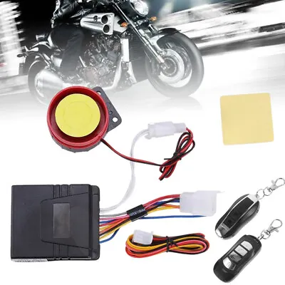 12V Universal Motorcycle Alarm System Anti-theft Security Start Control Remote • $15.78