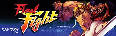  Final Fight Arcade Marquee For Reproduction Header/Backlit Sign • $15.75