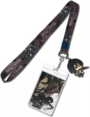 *NEW* Attack On Titan 2: Mikasa Ackerman Lanyard With ID Holder And Charm • $11.58