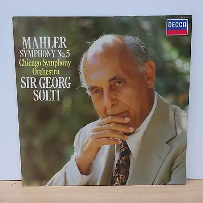 414 321 1 MAHLER Symphony No 5 CHICAGO SO SIR GEORGE SOLTI DECCA STEREO LP NM • £9.99