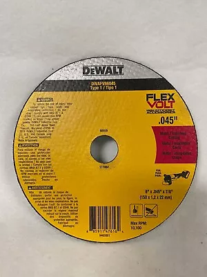 NEW - DeWalt DWAFV86045  6 X .045 X 7/8 Flexvolt Cut-Off Wheel - LOT OF 13 • $59.99