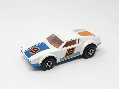 MATCHBOX Super Fast No. 8 De Tomaso Pantera #8 White Diecast Loose • $8.95